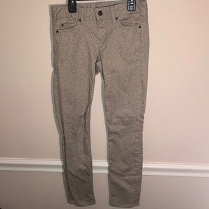 Gap Always Skinny 25r Beige Animal Print Jeggings